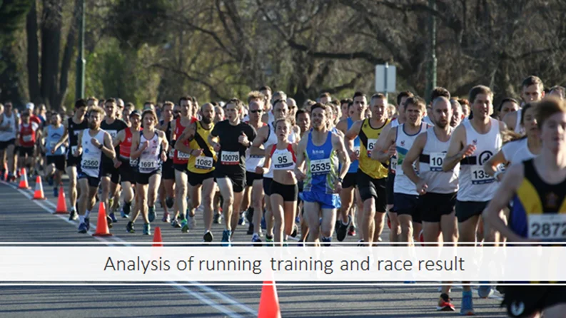 Analysis of running training and race result